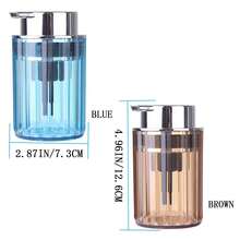 1pc Bathroom Liquid Soap Dispenser, Large Capacity Foam Pump Bottle, Transparent Plastic Kitchen Detergent Foam Container - Glossy Finish - View 9