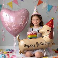 Dog Shaped Balloon Stand, Foil Dog Balloon Set, Dog Themed Party Decorations Suitable For Birthday Party, Christening And Pet Party Decorations - Dachshund Set - View 6
