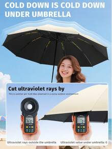 1pc Fully Automatic Anti-Wind & Rain Umbrella, 24 Ribs, High-Density Waterproof Fabric, Fully Automatic Reverse Folding, Rotary Lock Handle, Easy-Carry Claw Handle, Portable Travel Umbrella, Rain & UV Protection, UPF50+, Black UV Coating, One-Button Open/Close, Suitable For Heavy Rain & Windy Weather - A - 查看 7