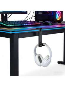 1 kẹp giữ tai nghe để bàn, tích hợp giá đỡ tai nghe và móc treo bàn có thể xoay 360° và điều chỉnh độ cao, thiết kế chống trượt mới và kẹp giữ dây tai nghe. - Xem 5