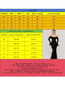 女士露肩白色蕾丝连衣裙，优雅长款喇叭袖，修身鱼尾廓形，浪漫精致，适合婚礼、正式活动和特殊场合，秋冬派对春季皆宜。 - 紅色 - 查看 7