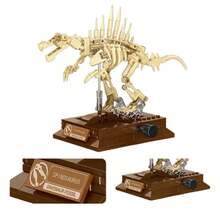 3D Dinosaur Assembly Model Set, Including T-Rex, Triceratops, Brachiosaurus And Other Dinosaur Sculptures, Suitable For Home And Office Desk Display, Ideal Adult Holiday Souvenir Gift - Multicolor - View 7