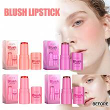 OUHOE Serie de Rubor y Lápiz Labial en Gelatina de Frutas, Maquillaje Natural, Ligero, de Larga Duración, Fácil de Aplicar - Verde militar - Ver 1