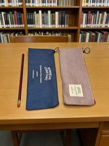 Hộp đựng bút, ví đựng tiền xu, văn phòng phẩm, mỹ phẩm bằng vải Oxford kẻ sọc sáng tạo, dung tích lớn. - A - Xem 3