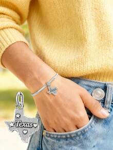 1 chiếc mặt dây chuyền hình thỏ hoa mùa xuân bằng bạc sterling 925 đơn giản và độc đáo, mặt dây chuyền tự làm hình thỏ, trang sức tinh tế làm quà tặng cho phụ nữ hoặc nam giới. - Bộ 1 - Xem 5