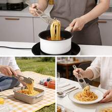 1/2pcs Multi-Functional Creative Plastic Noodle Spoon, Suitable For Scooping Eggs, Pasta, 3-Hole Powder Measuring Spoon, Household Noodle Spoon Colander, Small Kitchen Cooking Tool - Multicolor - View 12