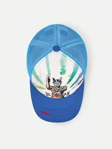 Balabala 2026款奥特曼男童棒球帽，防晒帽，透气轻便，清凉夏日款式，佩戴舒适 - 藍色調 - 查看 3