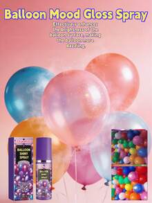 气球光泽喷雾，气球表面纹理光泽抗氧化持久亮泽喷雾 - 彩色 - 查看 2