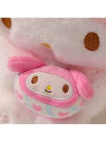 名创优品三丽鸥三明治饼干坐姿毛绒公仔动漫主题美乐蒂毛绒玩具家居卧室沙发摆件可爱节日生日礼物30厘米/11.81英寸 - 粉色 - 查看 9