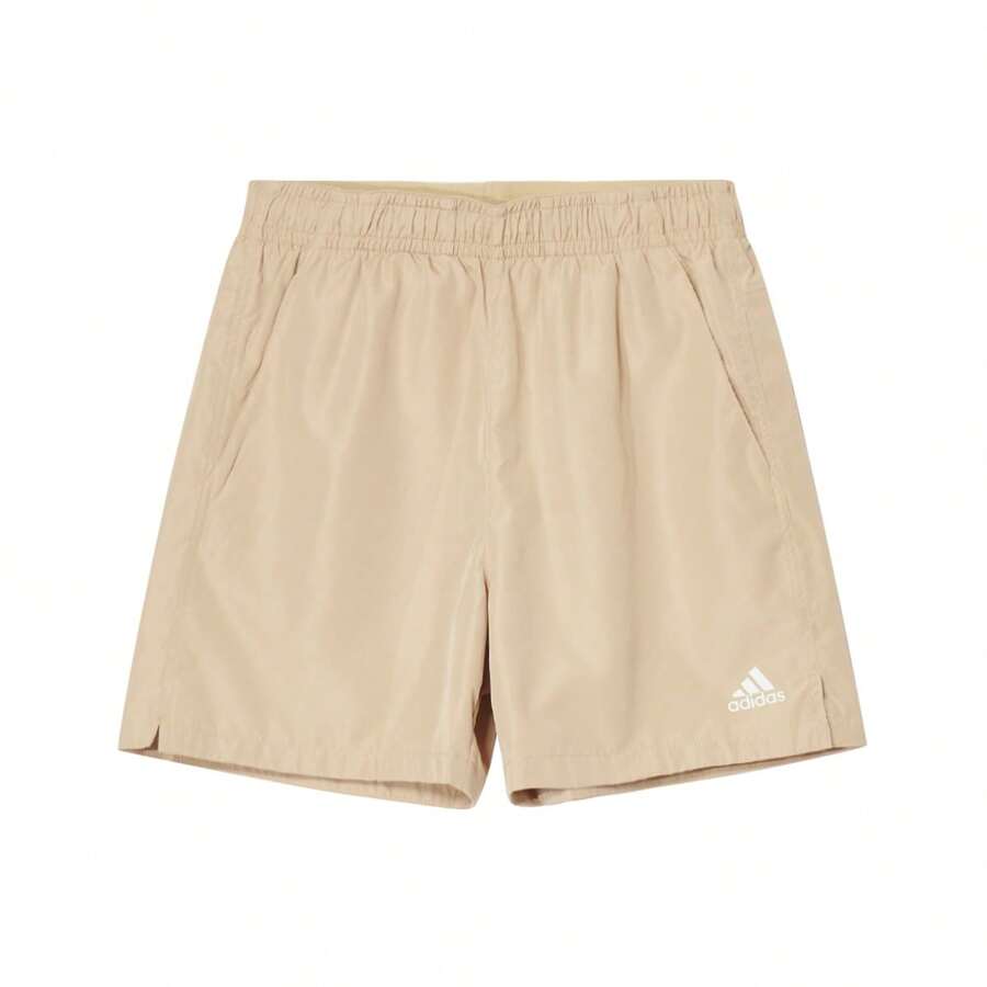 Adidas 梭织透气运动短裤,篮球沙滩美式休闲宽松直筒短裤,夏季 - 魔力淺褐色 - 查看 1