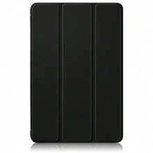 纯色哑光硬边超薄三折平板电脑保护套，带支架，兼容三星 Galaxy Tab A11/A9/S10/S9/S8/S7/S6/A8/A7，轻巧便携（注：A9 8.7/A7 Lite 型号不支持自动唤醒/睡眠功能） - 黑色 - 查看 27