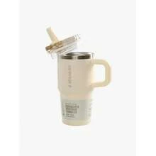 STANLEY - The Quencher Pro Tour Flip Straw Tumbler 20oz With Handle & Straw, Stainless Steel Vacuum Travel Mug, Leakproof Lid, Large Capacity Cup, Keeps Drinks Cold All Day, For Water, Coffee, Iced Drinks 10-21319-0019 - 1092 奶油色 - 查看 2