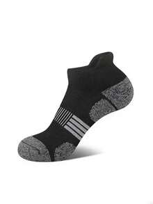 男士网眼透气运动短袜，吸湿排汗，防滑，有黑色、白色和灰色可选。 - 彩色 - 查看 2