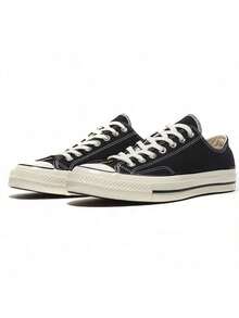 Giày Converse nam và nữ kiểu dáng mới năm 2026, phong cách retro thập niên 1970, giày vải cổ thấp, giày thể thao học sinh, giày thường ngày, giày đôi 162058 - màu đen - Xem 5