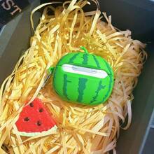 3D Watermelon Earphone Case - Multicolor - View 2