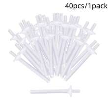 40 que sáp tẩy lông mũi bằng nhựa PP, bộ dụng cụ tẩy lông mũi hiệu quả dành cho cả nam và nữ, giúp làm sạch lỗ mũi. - Trắng - Xem 6