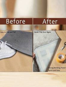 Cinta adhesiva doble cara resistente, adhesivo versátil para paredes, vidrio y metal, impermeable, ideal para manualidades, uso interior/exterior, transparente, agarre fuerte en tela, panel de yeso y madera - Ver 8