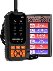 Máy quét chẩn đoán OBD2, thiết bị đọc mã lỗi động cơ với chức năng đặt lại, hỗ trợ Chế độ 6, Chế độ 8 và kiểm tra trạng thái sẵn sàng I/M, tự động kiểm tra đèn báo lỗi động cơ, tương thích với tất cả các xe OBDII sản xuất từ năm 1996 trở đi. - Nhiều màu - Xem 13