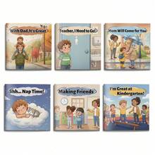 Kindergarten Reading Game Series – First Day, School Routine, Making Friends, Teacher Trust, Nap Time & Classroom Confidence, Illustrated Early Learning Activities, Multiple Titles Available - Falling In Love With Kindergarten - View 2