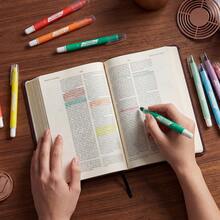 Bộ 8 bút dạ quang gel nhiều màu, không lem, khô nhanh, thích hợp để ghi chú, học tập và chuẩn bị cho năm học mới. - Nhiều màu - Xem 5