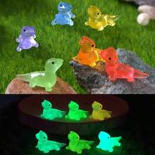 8/16/30/50pcs Glow-In-The-Dark Mini Resin Crocodile Models, Suitable For DIY Fairy Garden Micro Landscape Aquarium Plant Decor, Teenage Party Decoration (Random Colors) - Multicolor - View 7