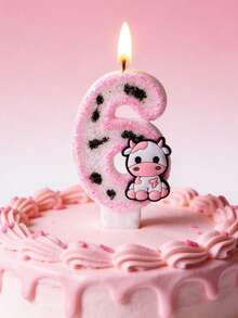 Cow Crystal Number 0-9 Birthday Wedding Anniversary Birthday Party Cake Decorative Candles - View 4