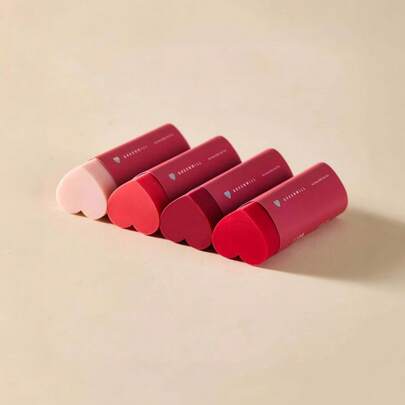 Bộ 4 cục tẩy hình trái tim chuyển màu, màu ngẫu nhiên - Nắp bút chì PVC không để lại cặn, lý tưởng cho vẽ, viết, thủ công mỹ nghệ - Món quà tuyệt vời cho Ngày Valentine và Giáng sinh (Thiết kế từ hồng sang đỏ), hình trái tim, đầu tẩy nhẵn.