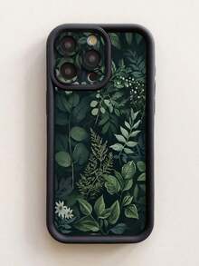 1 pieza Funda de teléfono con diseño de hoja y orificio protector de cámara, cubierta negra gruesa y anti-caída compatible con iPhone 11 Pro Max/12 Pro Max/13 Pro Max/14 Pro Max/15 Pro Max/16 Plus/16 Pro Max, 16E, Galaxy A55/A15/S24 Ultra/S25 Ultra, compatible con, compatible con, compatible con, compatible con, Honor, MOTO, compatible con One Plus, resistente al agua, a los golpes y a los arañazos,mobile phones, bags, mobile accessories, phone cases, room decoration, accessories, transparent phone cases, summer, phone straps, men's phone cases, black phone cases, pink phone cases, mobile case for men, mobile case for women, mobile phone protection, beach accessories, strawberry treats, phone protection covers. - Estilo (1 pieza) - Ver 8