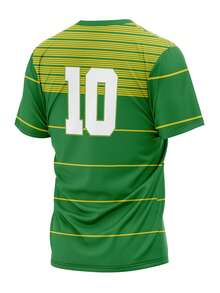 Brazil National Team Retro Classic World Cup Fan Jersey - Immediate Shipping - 綠色 - 查看 2