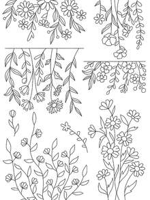 1pc Water-Soluble Collar Embroidery Stabilizer - Pre-Printed Floral Pattern Design - Adhesive And Sewable Embroidery Paper For Hand Embroidery Enthusiasts - A254 - View 10