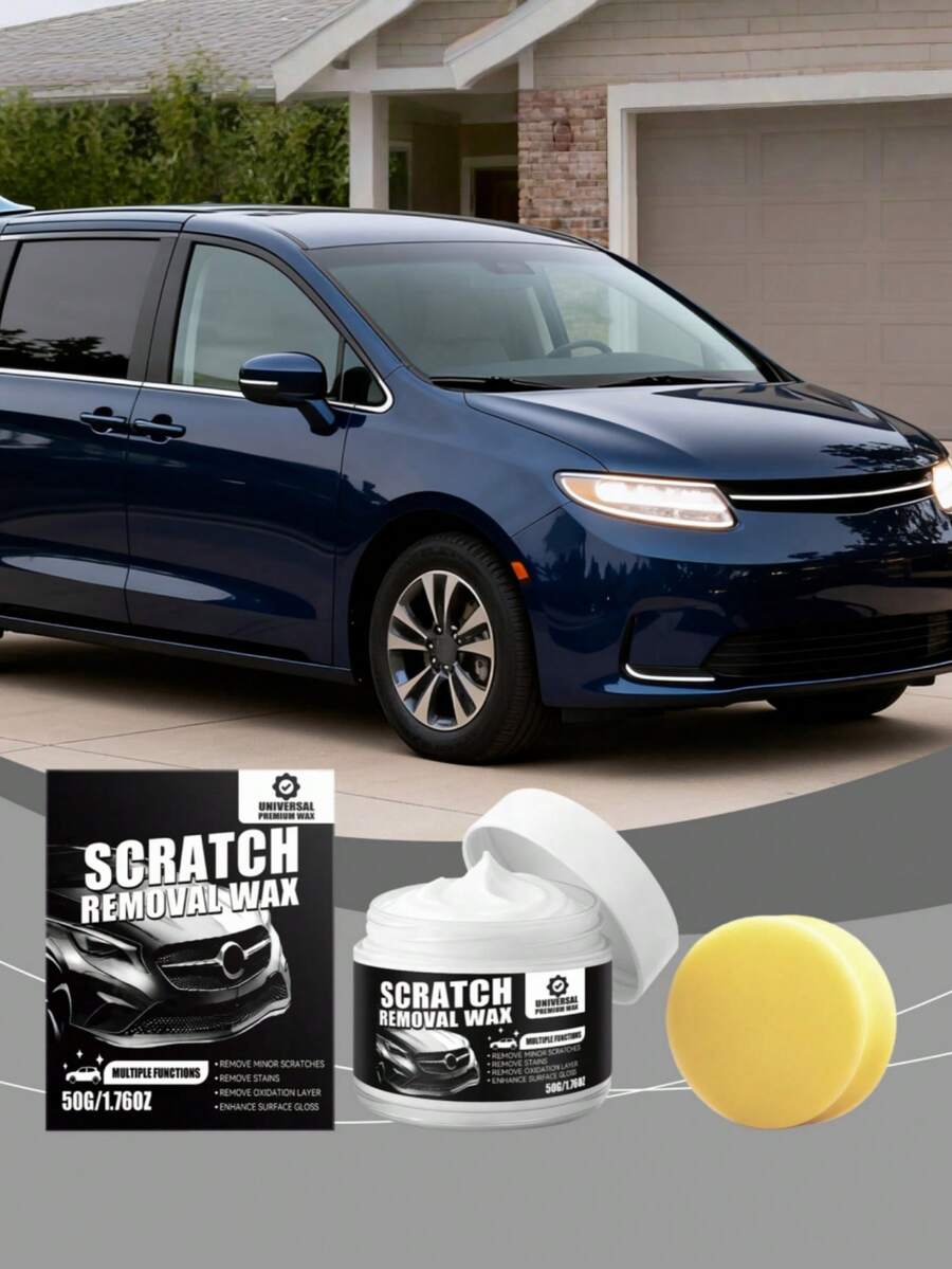Car Scratch Repair Paste, Daily Maintenance Car Body Cleaning Polish, Mild Scratch Repair Paste - Powdery - View 1