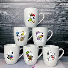 SNOOPY 50 miếng dán graffiti hoạt hình anime dễ thương dùng cho điện thoại, hộp du lịch, chống thấm nước, có thể cắt dán. Hình dán dễ thương giúp thư giãn. - Nhiều màu - Xem 3