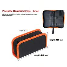 1 pieza Bolsa de almacenamiento de herramientas de hardware con cierre de cremallera, portátil y de mano, disponible en varios modelos - A - Ver 11