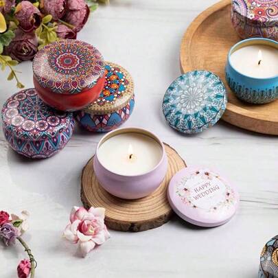 Set de 4 velas aromáticas, set de velas perfumadas, velas relajantes, set de velas perfumadas como regalo, adecuado para bodas, cumpleaños, fiestas, recuerdos de boda, aromaterapia en el hogar, regalo unisex para cumpleaños, Navidad, yoga, baño, San Valentín, decoración del hogar y hotel