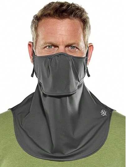 1 pieza de máscara de verano transpirable, cómoda y ligera, máscara de lujo para media cara, protección elástica para las orejas, alta elasticidad pero no apretada, adecuada para ciclismo y deportes al aire libre, máscara cortavientos y protectora contra el sol