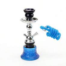 一套经典阿拉伯水烟套装，包括小型单管水烟壶、烟管、烟钳、烟碗，便携式，无需用电。 - 均碼 - 查看 22