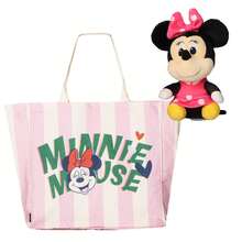CERDÁ LIFE'S LITTLE MOMENTS Disney Minnie Mouse XL Shopping Bag + Keychain, Official Disney Large Bag, For Everyday Use - Pink - View 1