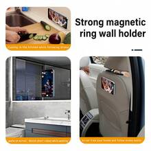 Soporte magnético de montaje en pared definitivo - Soporte de manos libres para ducha, cocina, coche, oficina y gimnasio, compatible con iPhone 12-17 Pro/Max/Mini y talla grande - A - Ver 10