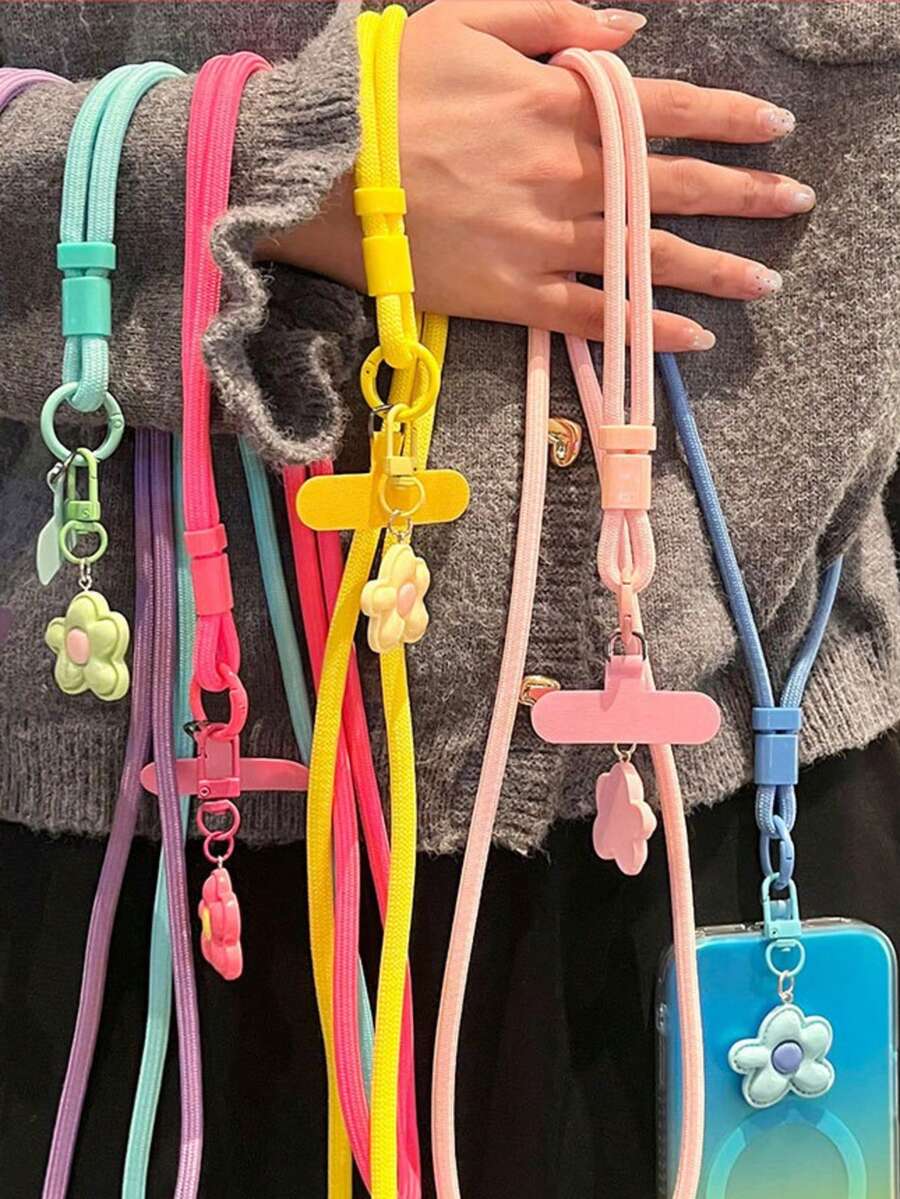 1個旅行吊飾,返校季,可調節扣環手機掛繩防盜堅固繩索斜跨肩頸帶通用相機CCD包水壺防丟,通用手機殼掛繩,適合母親、家人、朋友、生日、節日、手機吊飾、戶外旅行與健行強韌防斷裂橫向手機繩,中性,長繩手機支架,智慧型手機腕帶,智慧型手機保護殼掛繩,鑰匙圈(產品長度約60CM/重量約20G) - 彩色 - 查看 1