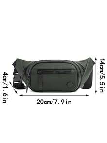 New Waterproof Large Capacity Men's Chest Bag, Casual Versatile Outdoor Waist Bag, Daily Commuter Bag, Men's Outdoor Bag - Multicolor - View 14