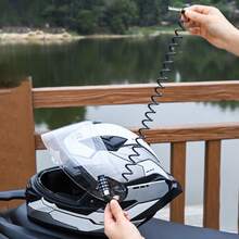 1pc 4-Digit Password Anti-Theft Multifunctional Steel Cable Lock For Motorcycle, Electric Bike, Bicycle - A - View 5