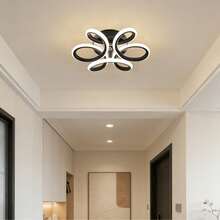 Modern LED Ceiling Light / Chandelier For Hallway, Living Room, Bedroom And Kitchen - 黑色 - 查看 2