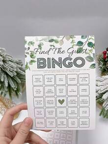 Bộ 10 lá bài trò chơi tiệc cưới chủ đề xanh lá cây - Bao gồm các lá bài Bingo và trò chơi tương tác chủ đề xanh lá cây cho tiệc độc thân, phù hợp cho lễ cưới, tiệc cưới, tiệc sinh nhật, họp mặt theo chủ đề, kỷ niệm, tiệc tân gia và tiệc độc thân. - Một kích cỡ phù hợp cho tất cả - Xem 8