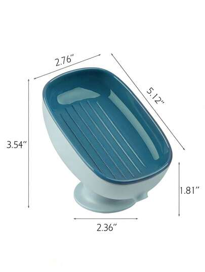 Khay đựng xà phòng hình bạch tuộc dễ thương có đế hút chân không và lỗ thoát nước, không cần khoan, chống trượt.