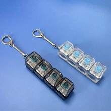 1/2pcs Pressure Relief Keyboard Toy, Stress Release Keyboard, 4-Key Pressure Relief Keyboard Toy, Keyboard Pendant Toy, Finger Keyboard Cap Toy, For Stress Relief And Killing Time - Multicolor - View 11