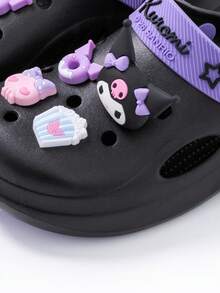 SANRIO 透气镂空凉鞋，防滑室内外拖鞋，时尚可爱卡通沙滩鞋，适合儿童和家长 - 紫色 - 查看 7