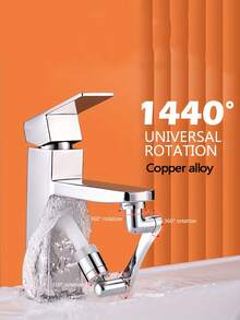 Extensor de grifo giratorio de 1440° resistente, diseño de brazo mecánico, fácil instalación, ajuste universal para uso doméstico, comercial o como regalo - Construcción de plástico resistente - Multicolor - Ver 9