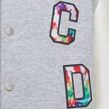DIOR Quarterly New Products FW22 Baseball Jacket Gray Kids' Grey - Xám - Xem 3