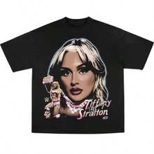 TiffanyStratton Vintage Graphic Tees, Wrestler Unisex Gift Shirt Streetwear - màu đen - Xem 1