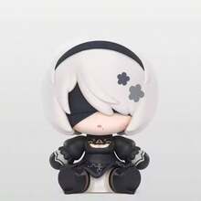 2B NieR:Automata Chibi Figure, Anime Girl Sitting Pose Collectible Model, Perfect Gift For Anime Fans, Birthday, Holiday - Multicolor - View 6